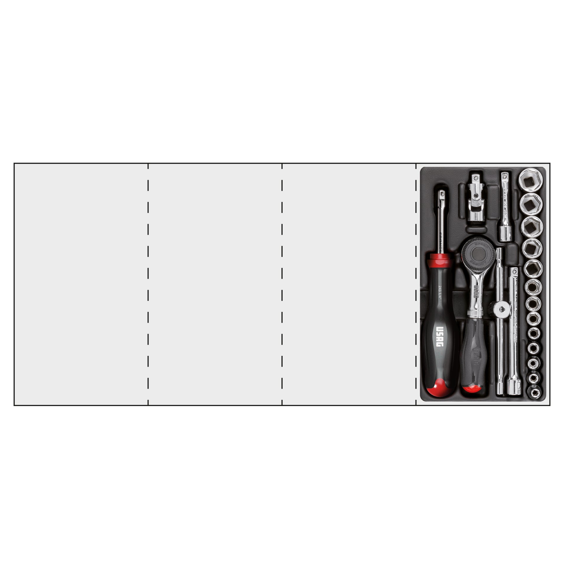 Assorted thermoformed module (19 pcs) | 519/606AEAK | Usag - U05190773 Assorted thermoformed module (19 pcs) | 519/606AEAK | Usag - U05190773